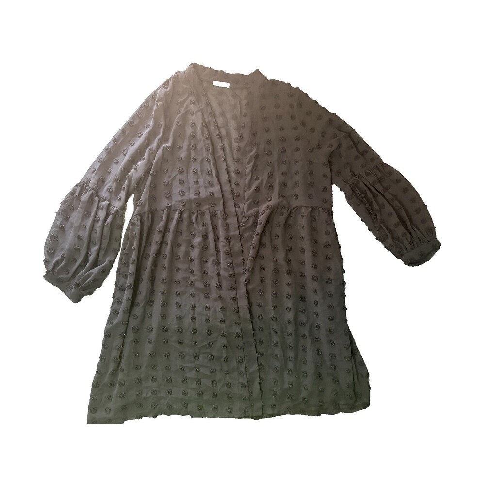 ELESOL Coverup Womens XXL Black Sheer Beach Swim Suit Cover Up
